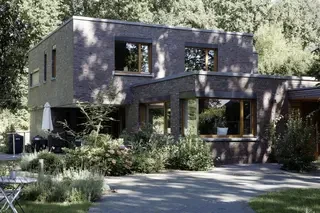Wittmunder Klinker - Haus M - Wesel - Sortierung Nr. 4 - Garten schräg