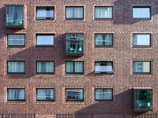 Wittmunder Klinker - Verblendklinker - Formsteine rot - Fensterfassade