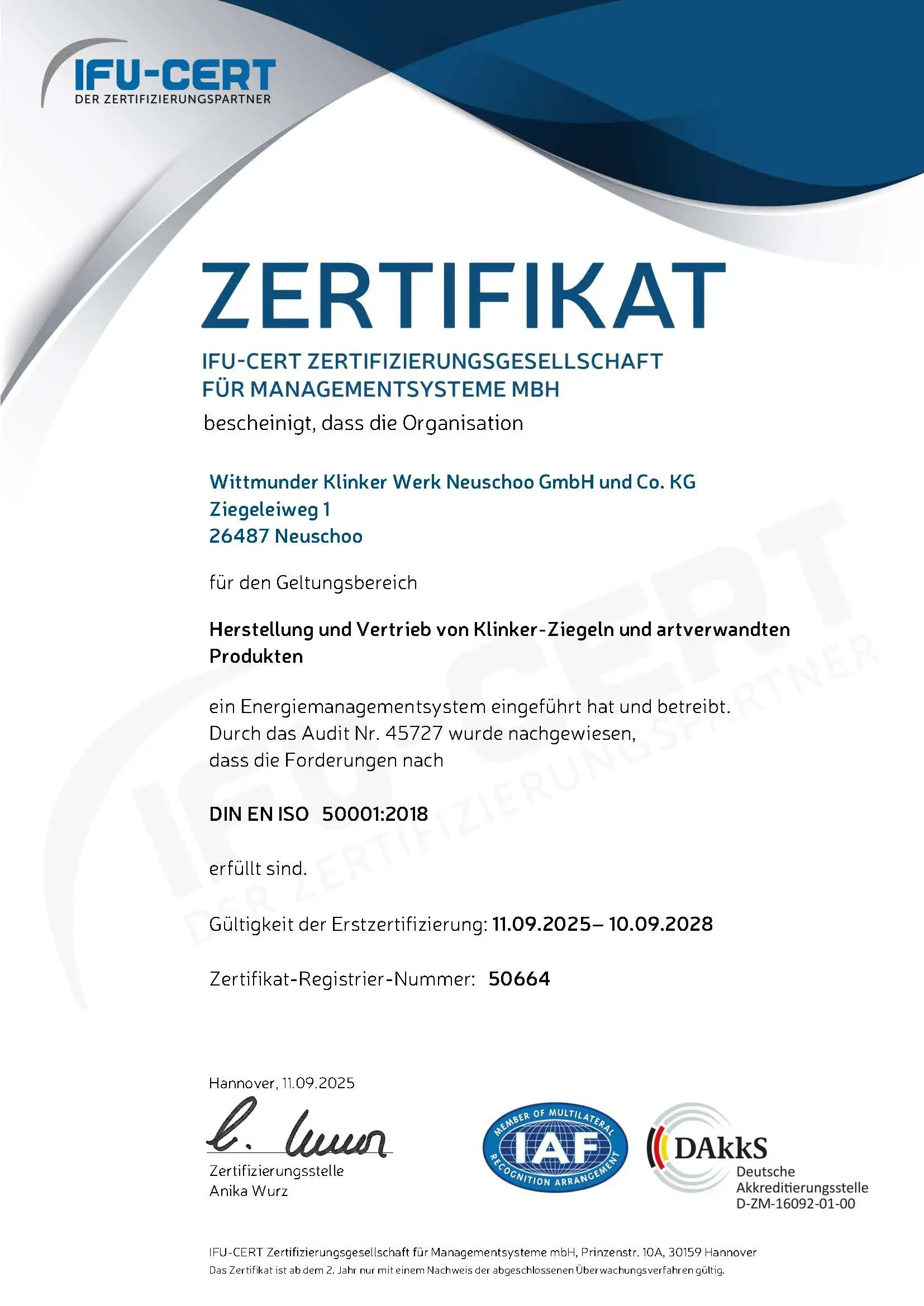 IFU-CERT Energiemanagementsystem